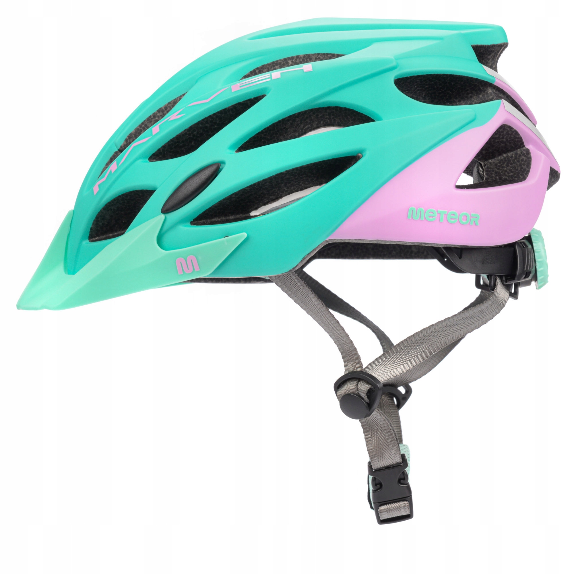 Kask Rowerowy Regulowany Meteor Marven S 52-56cm siatka otwory wentylacyjne