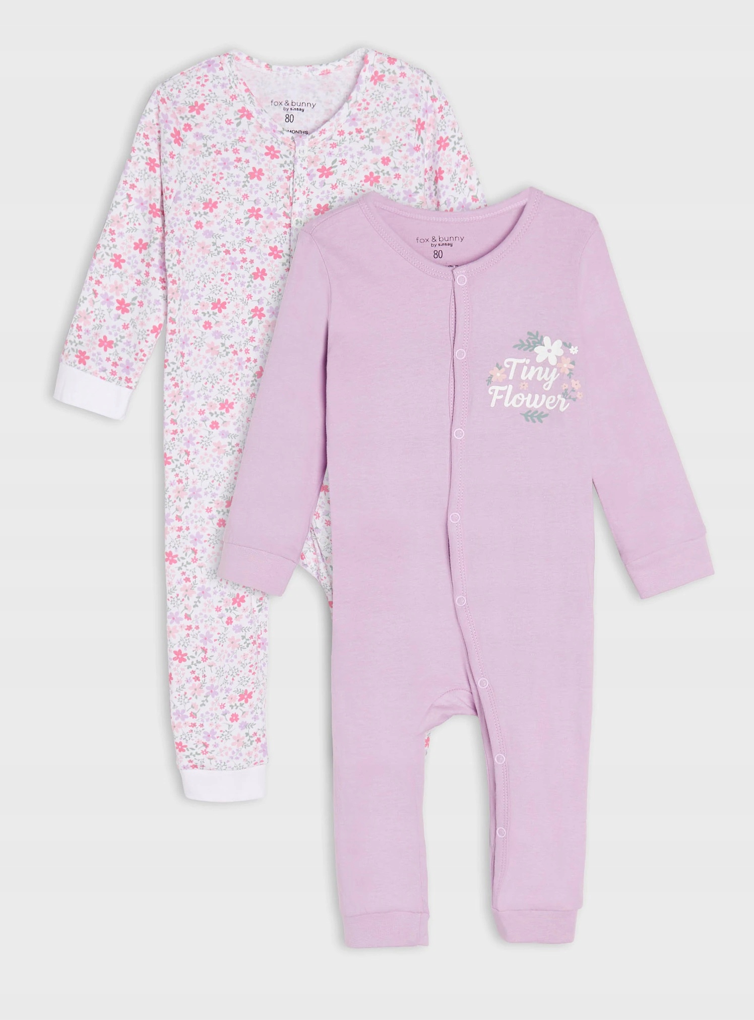 

Sinsay Pajacyk 18-24m 92cm Śpiochy 2szt Kwiaty
