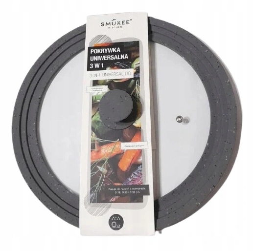 

Pokrywka Uniwersalna 3w1 Silikonowa szara 28/30/32