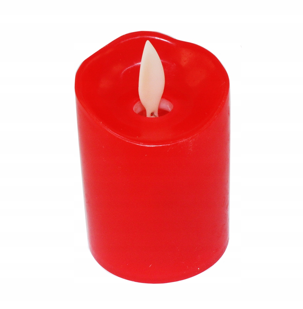 

Ruchomy Płomień Wkład Led Świeca 5x7CM Czerwony