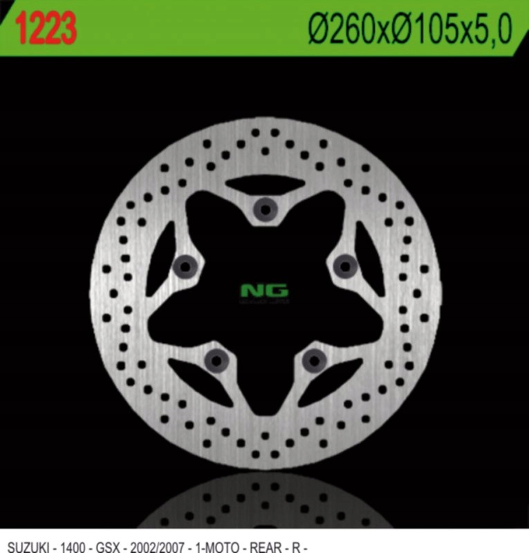 Ng Brzdová Kotúčka Zadná Suzuki Gsx 1400 02-07 (260X105X5) (5x10,25 mm)