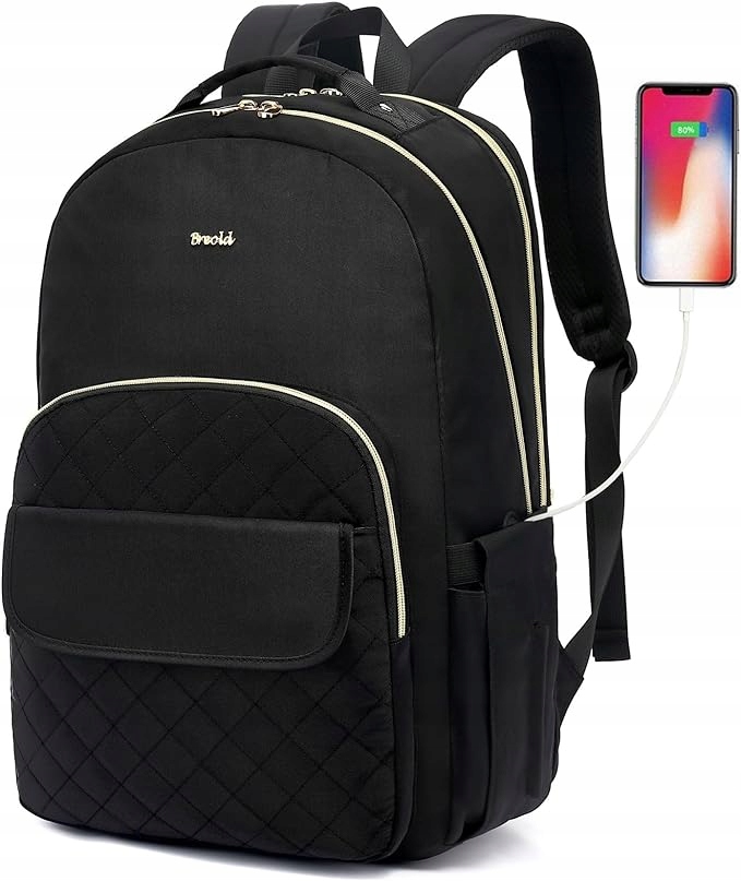 Batoh Breold černý na notebook i na cesty