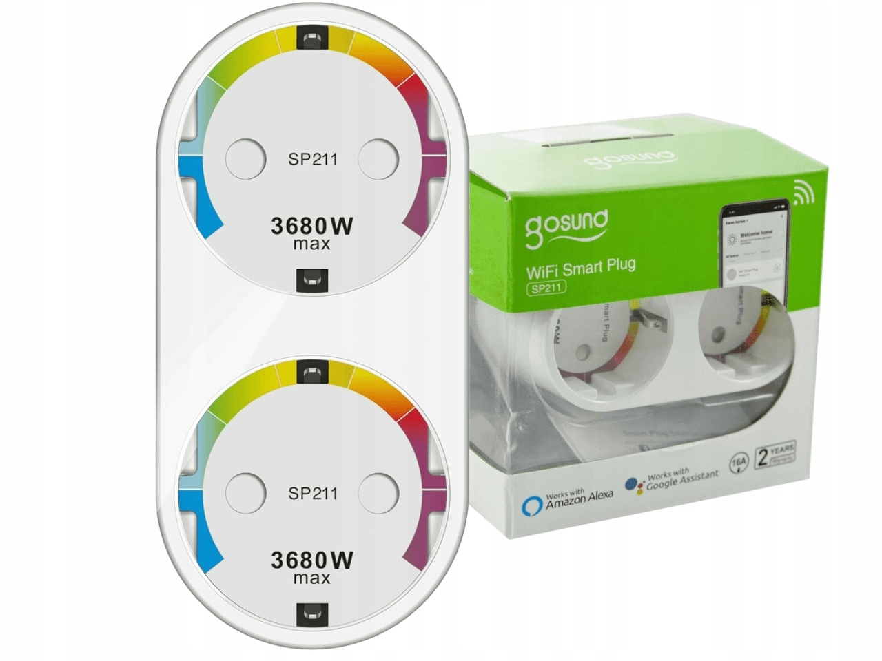 

Gosund SP211 gniazdo smart podwójn Smart WiFi Tuya