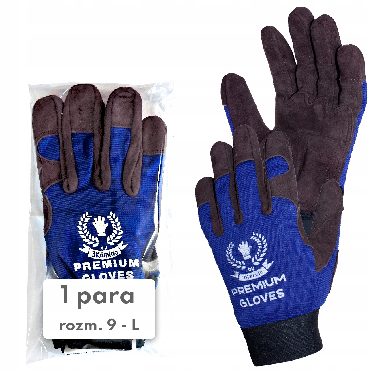 

Rękawice Premium warsztatowe mechanika 1 para 9 L