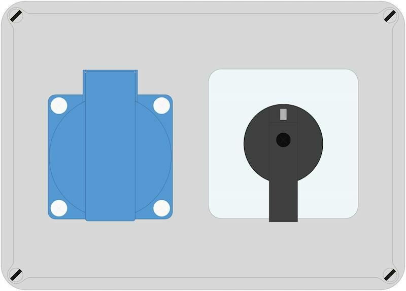 Rozdz.ELO 1x230V 0-1 IP44 Els