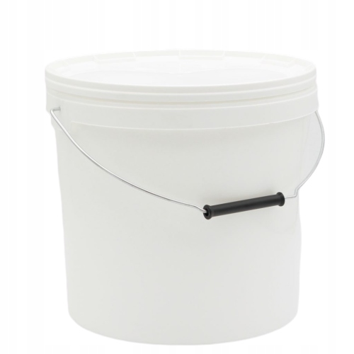 WIADRO SPOŻYWCZE PLASTIKOWE BIAŁE 20L