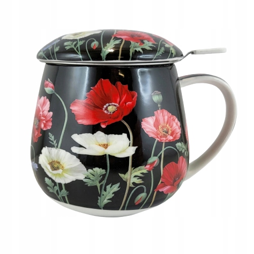 

Kubek Porcelanowy Z Metalowym Zaparzaczem Maki