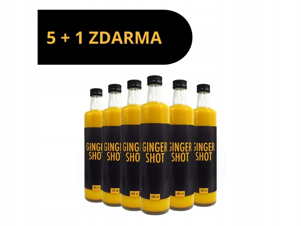 Ginger Shot 500ml 5ks 1ks zdarma