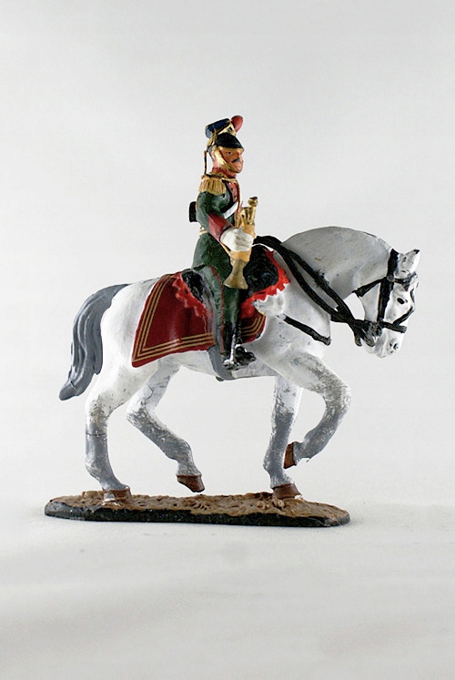 Trumpetista 7. rakouské kavalérie Uhlans 1855 Del Prado 1/30 (č. 15)