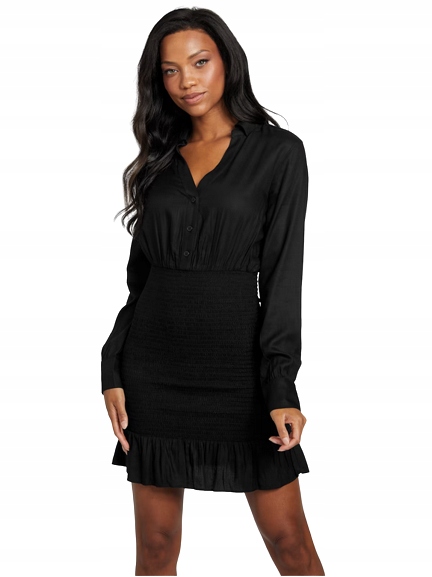 Guess dámské šaty Klay Smocked černé M