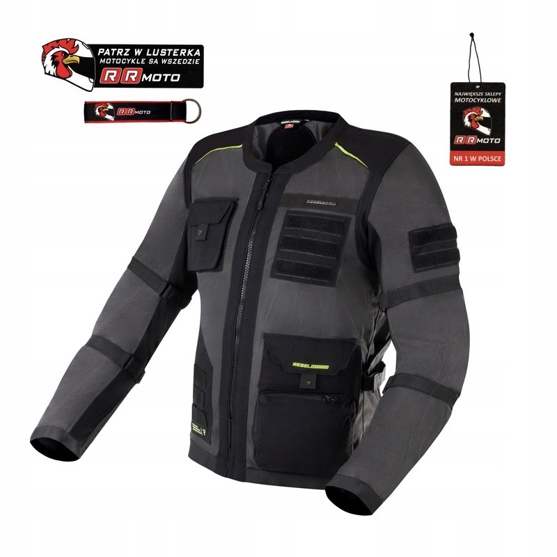 Bunda Rebelhorn Brutale Grey/fluo Yellow Darčeky