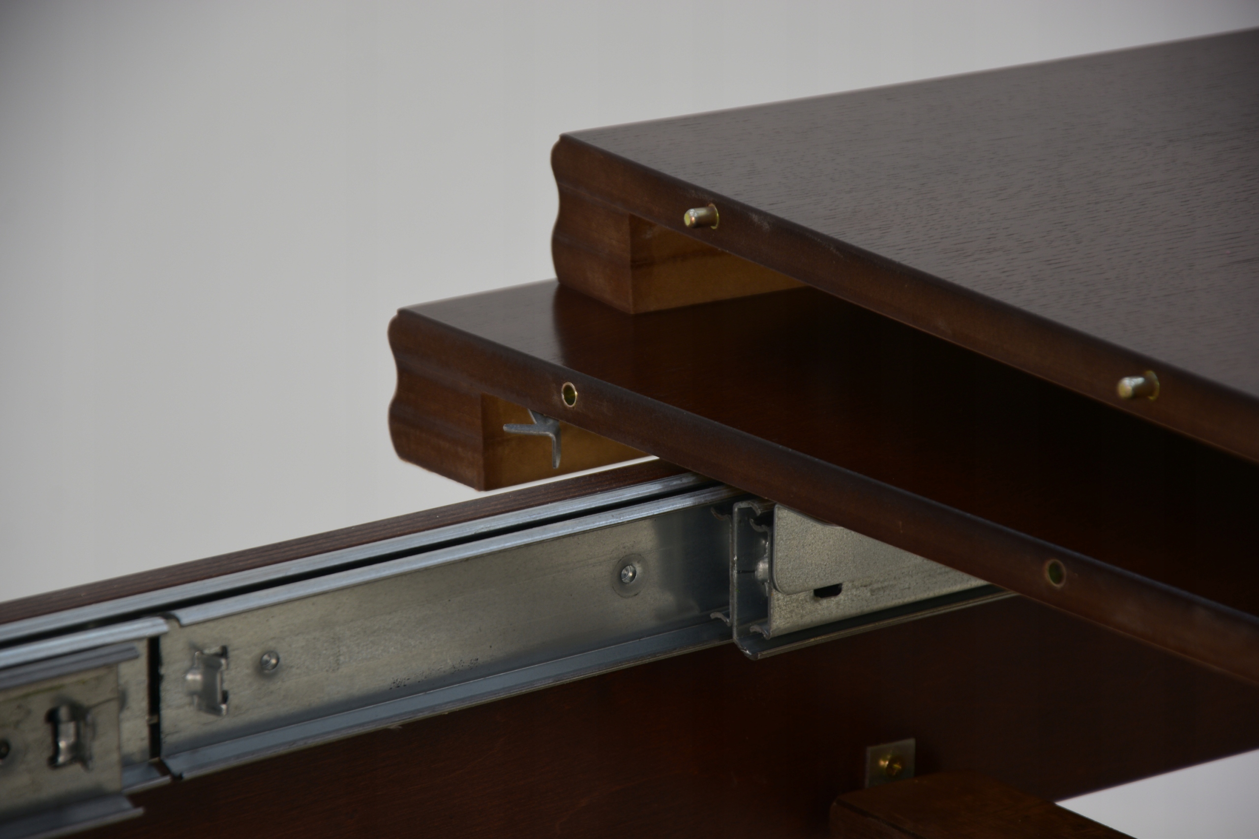 DUŻY piękny stół ORZECH do 400 cm PODWÓJNE NOGI Głębokość mebla 200 cm