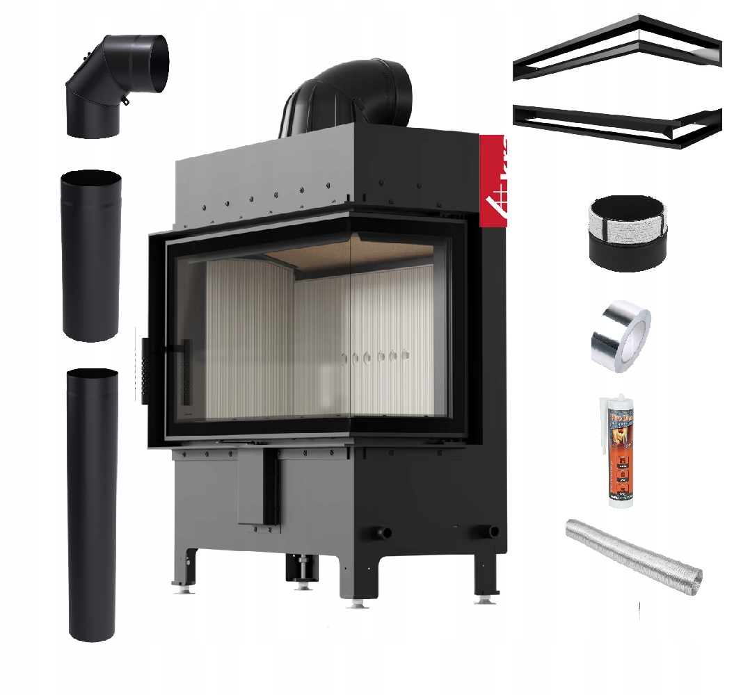 Krbová Vložka Lucy 14 kW Pravý Ocelový Vzduch Ekoprojekt Set