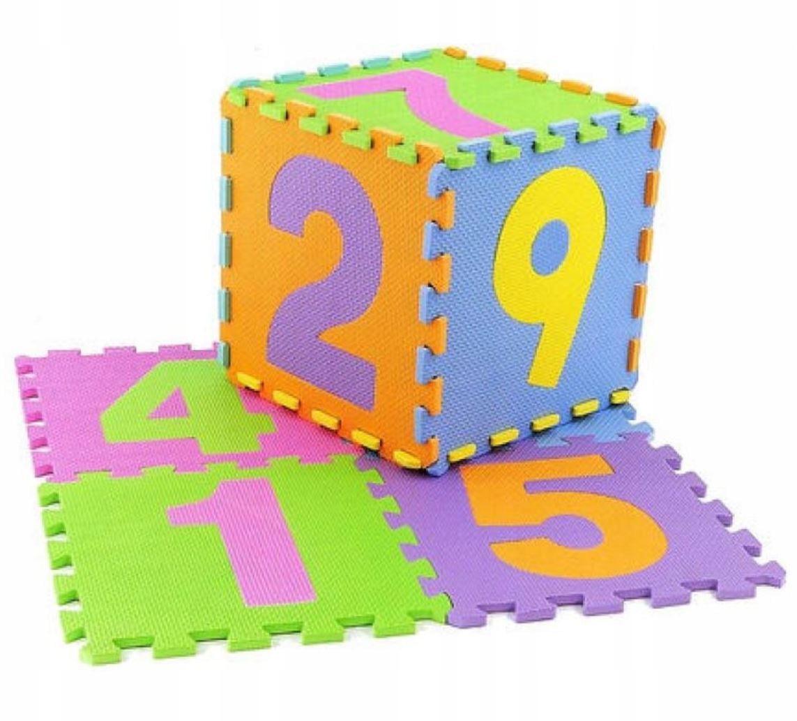 MATA PIANKOWA EVA PUZZLE PIANKOWE CYFRY GRUBA MATA EDUKACYJNA CYFRY KOJEC Szerokość produktu 29 cm