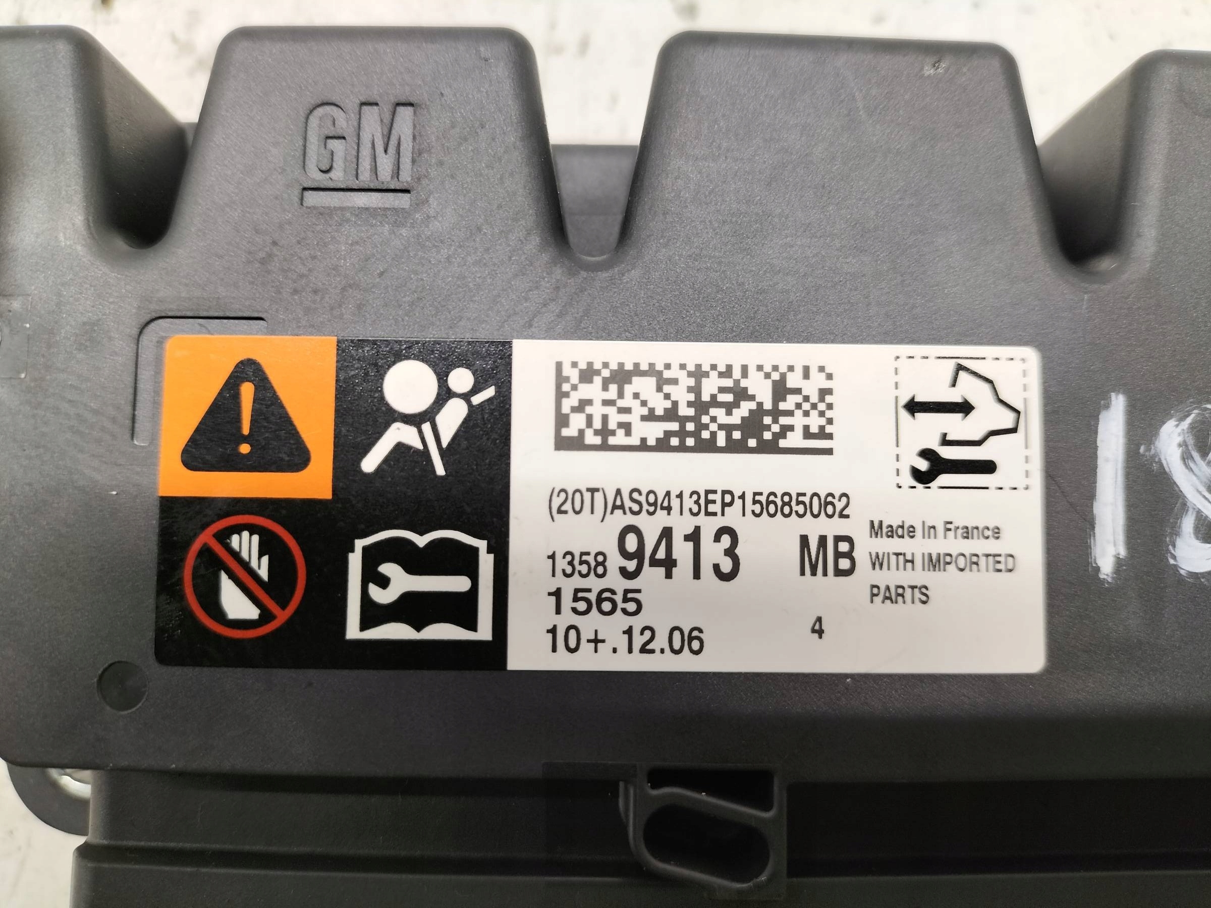 SENSOR AIRBAG 13589413 Opel Astra IV (2009- 2020 ) J