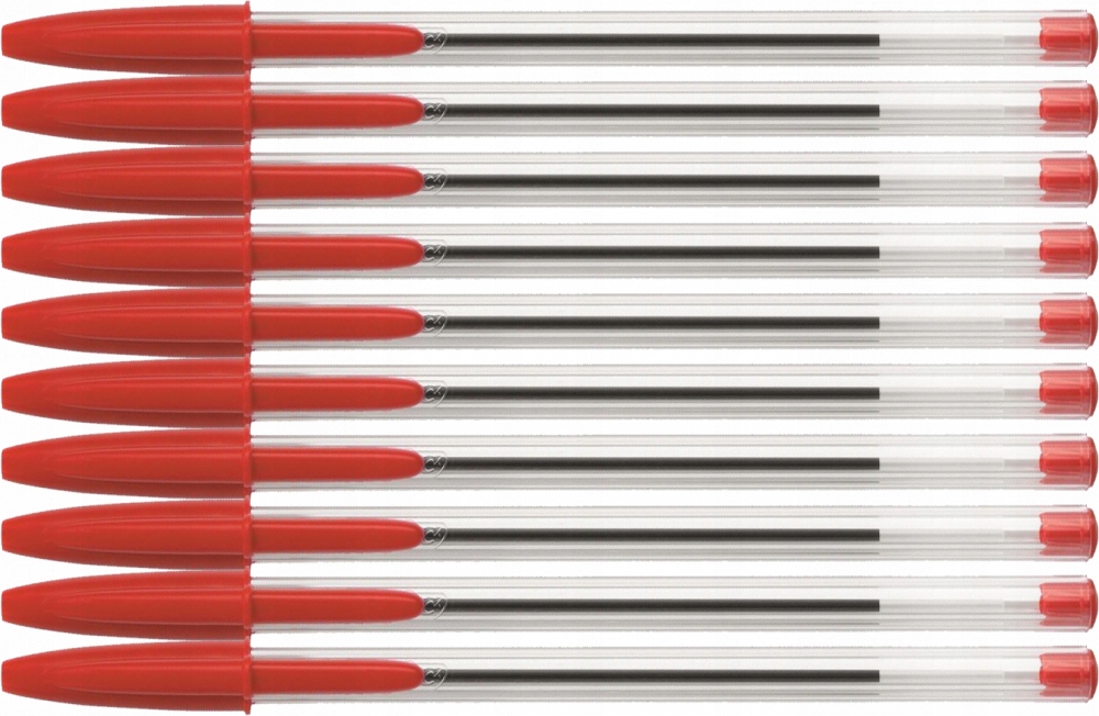 Długopis CZERWONY BIC Cristal Grip 1mm ZESTAW (ZDP32) • Cena, Opinie •  Długopisy 10428700348 • Allegro