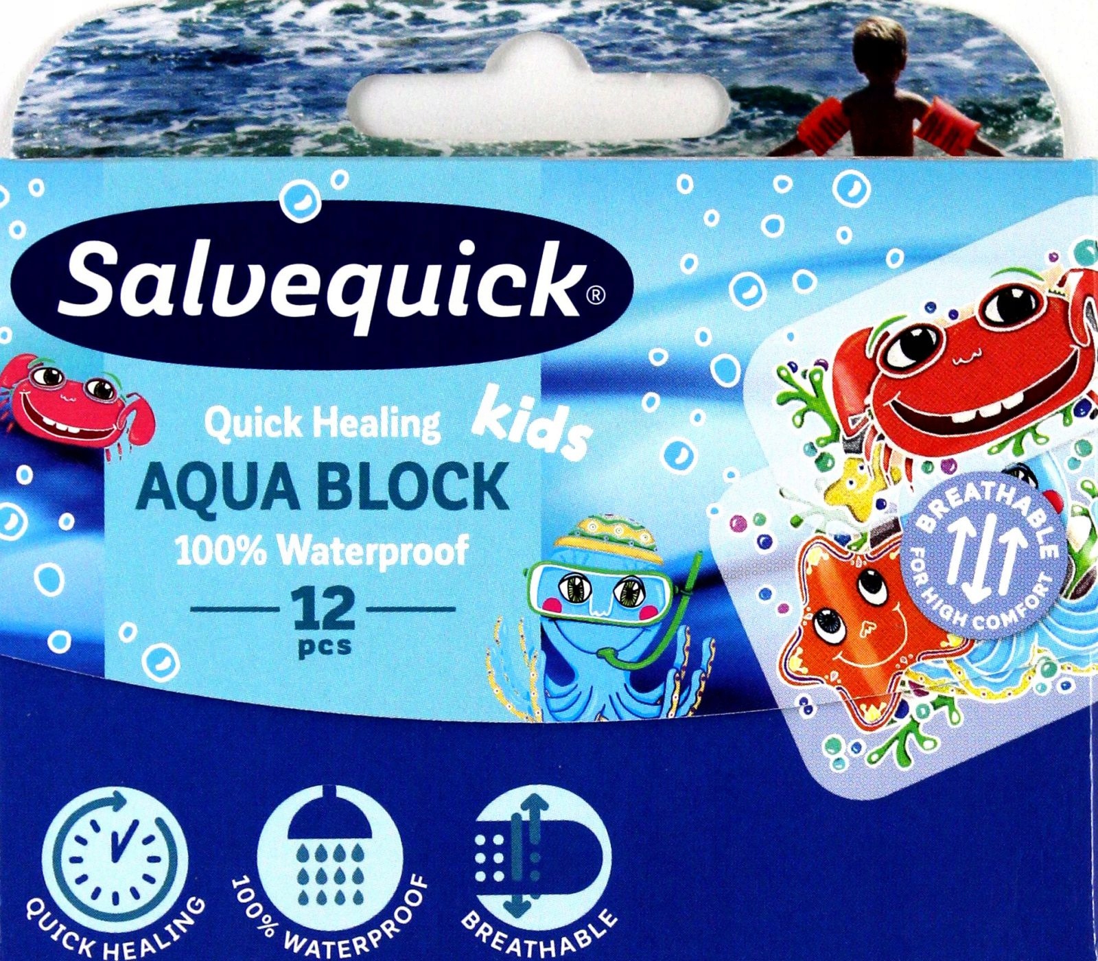 

Plastry Salvequick Aqua Block (1OPAKOWANIE) 12SZT