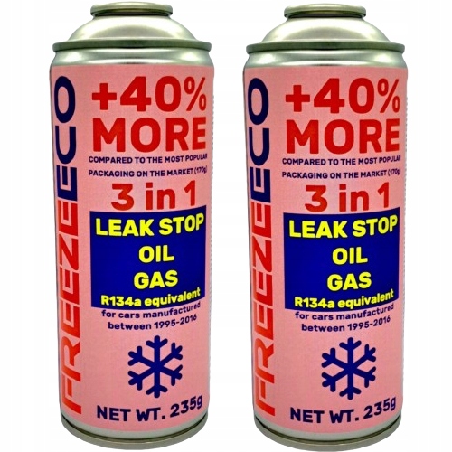 GAZ DO NABICIA KLIMATYZACJI aut czynnik chłodniczy FREEZEECO 3W1 400ml 5szt Numer katalogowy producenta FE-3/1BPINK