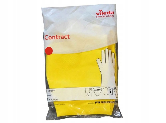 

Rękawice gumowe Vileda Contract żółte S 100538