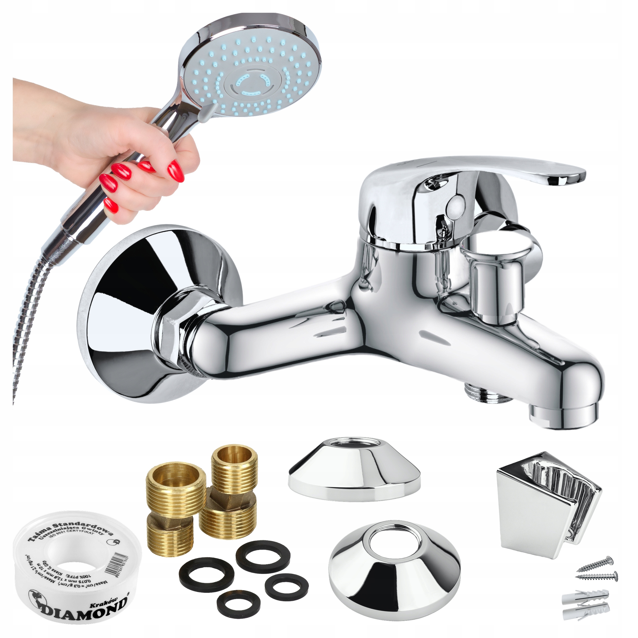 Nástenná Sprchová Vaňová Batéria Hadica, Slúchadlá Do Vane, Armatúry