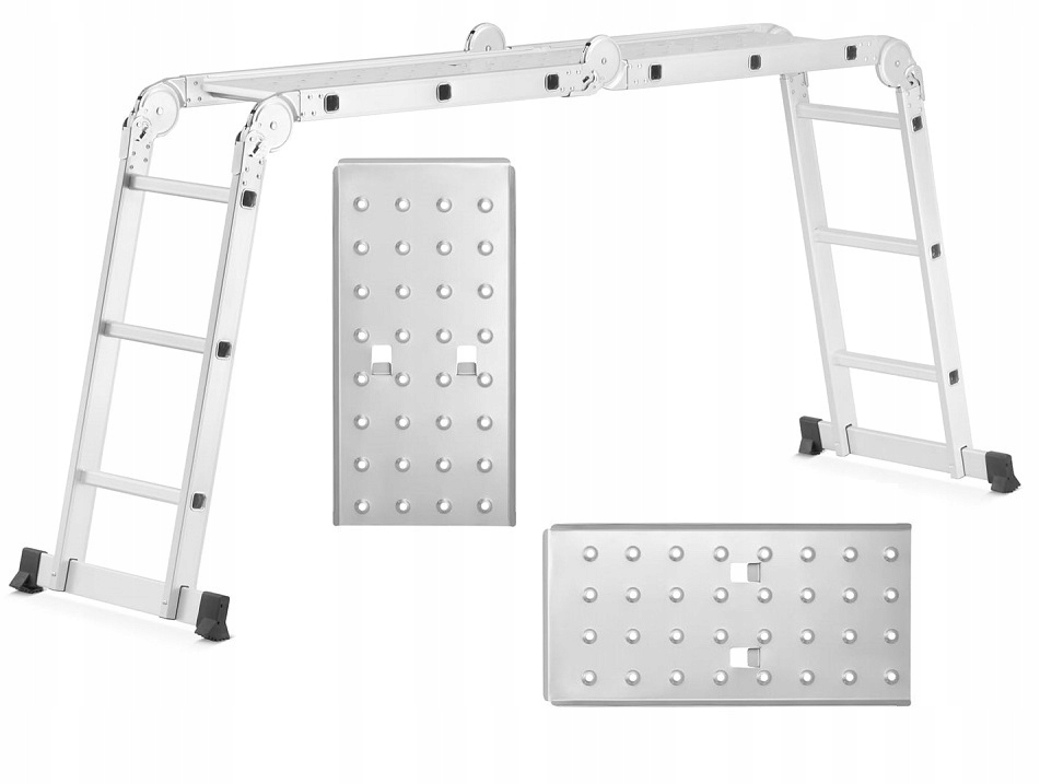 Drabina aluminiowa przegubowa składana wielofunkcyjna 4x3 HIGHER mocna — 23