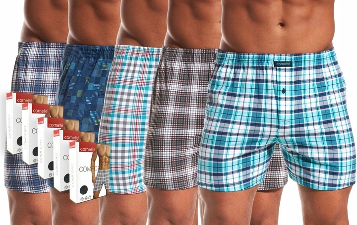 

Cornette Bokserki Comfort luźne Wzory 5 szt- XXL