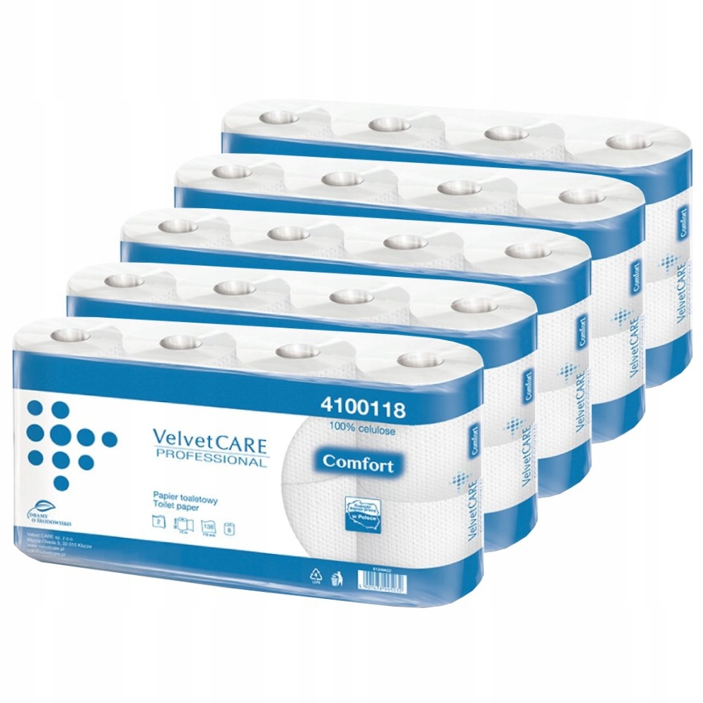 

Papier Toaletowy Velvet Care 2-warstwowy 40 Rolek