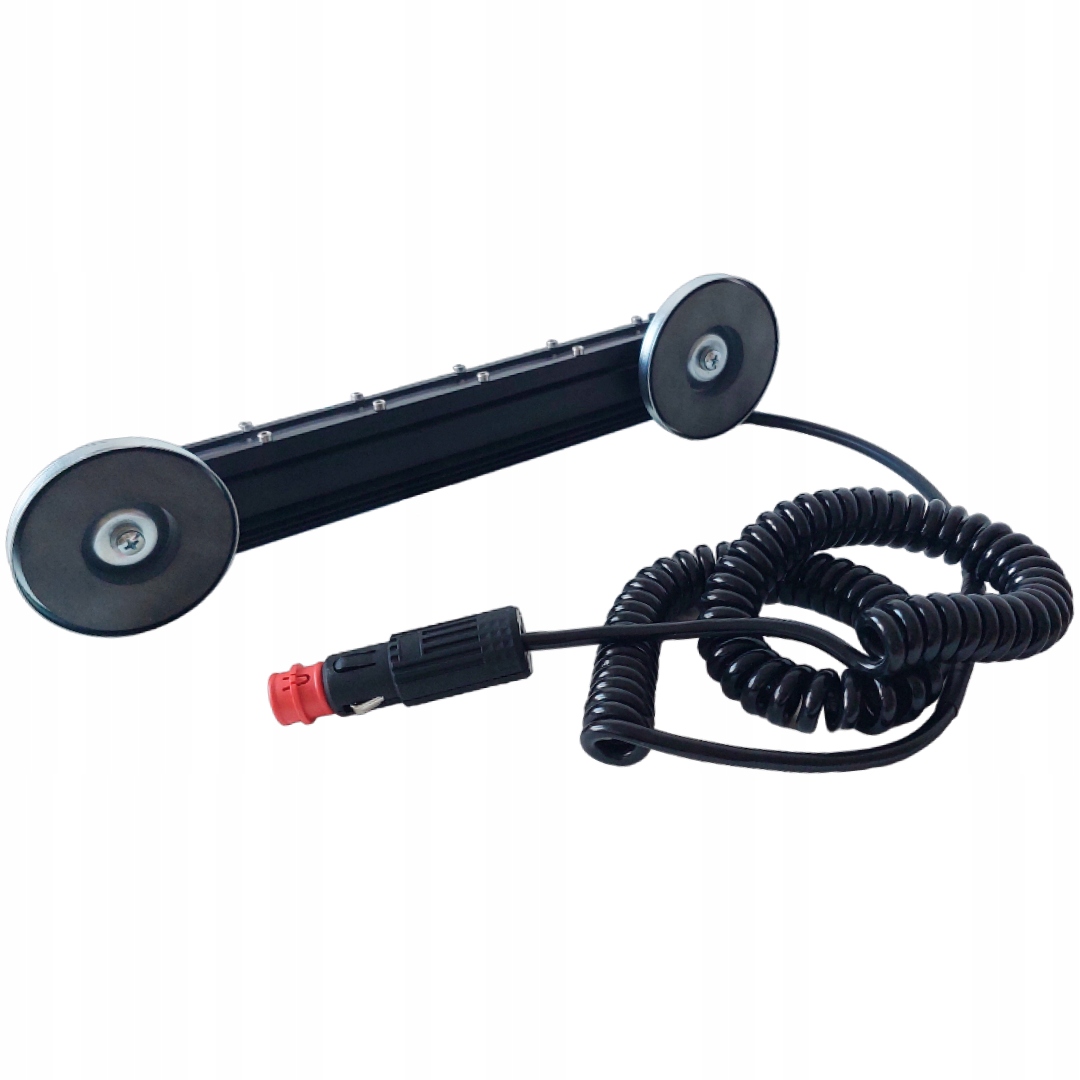 LAMPA ROBOCZA PANEL 24 LED ŚWIATŁO DROGOWE NA MAGNES WTYCZKA ZAPALNICZKI Moc 36 W