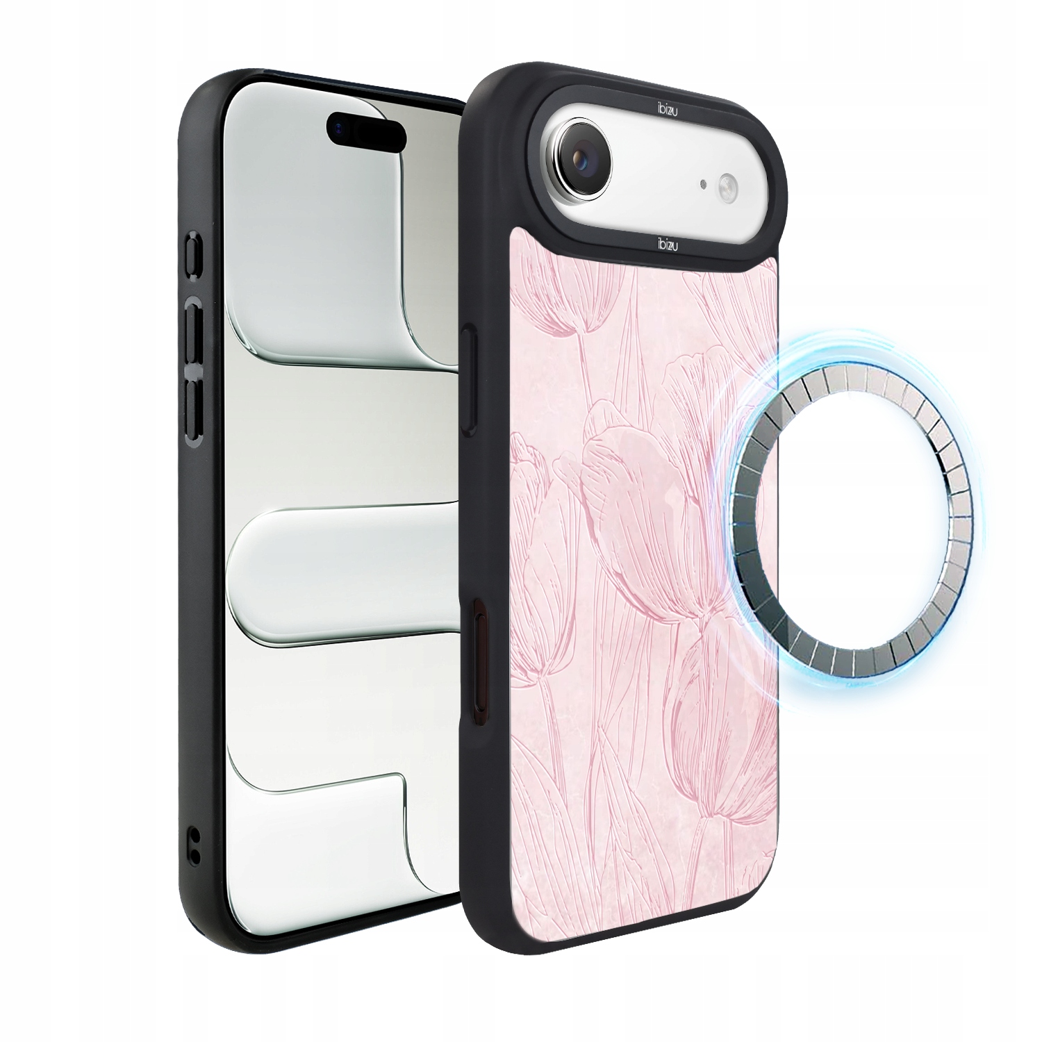 Pouzdro pro iPhone Air Ibizu DropGuard Matt s MagSafe, tulipánová freska