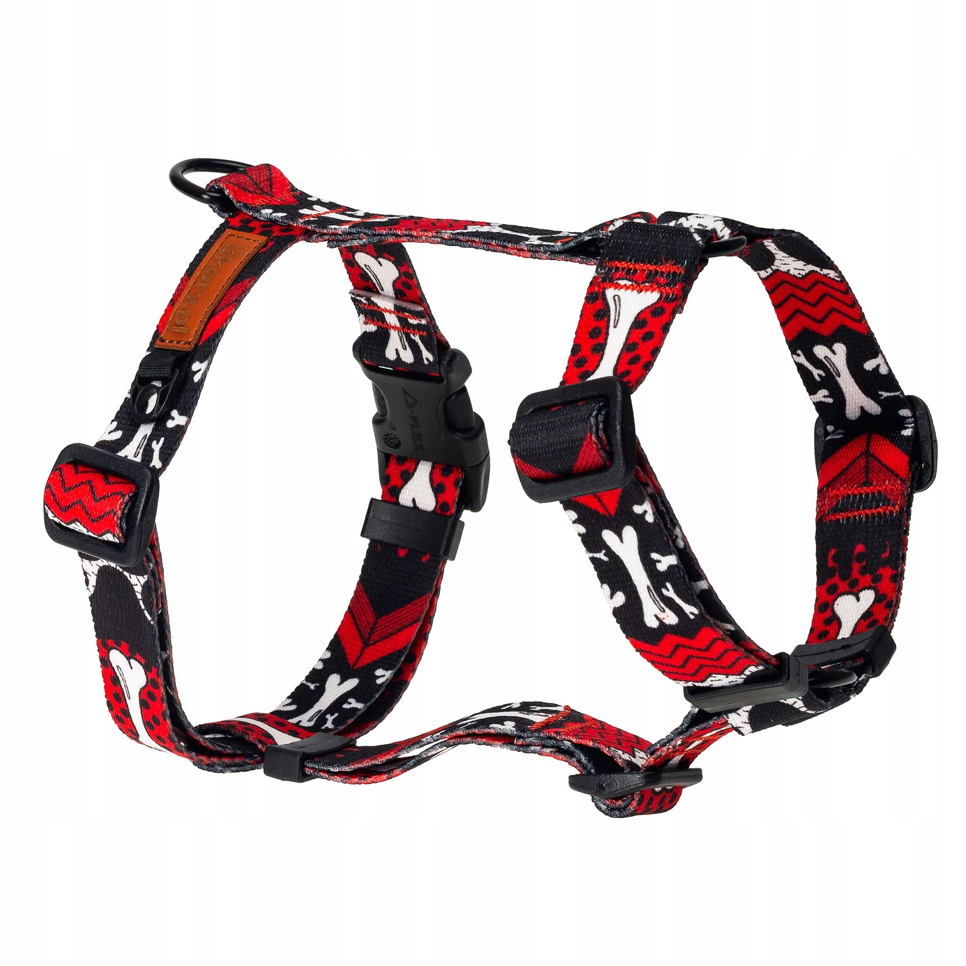 Lehké a pohodlné postroje typu guard s regulací pro malou kočku Ukory Červené kosti