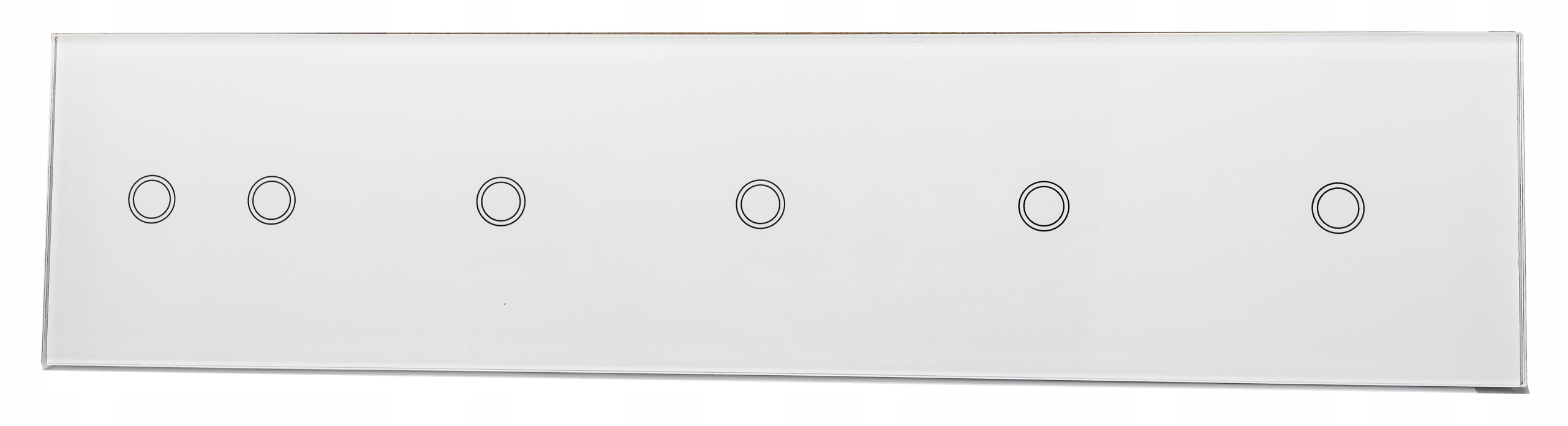 Skleněný Dotykový Panel S Vypínačem 2+1+1+1+1 Bílý