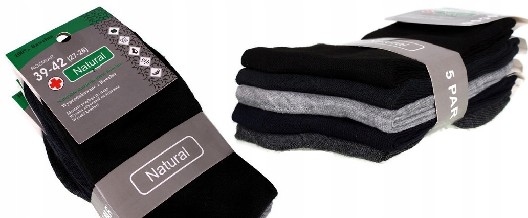 

10x Skarpety Skarpetki Bawełniane 39-42