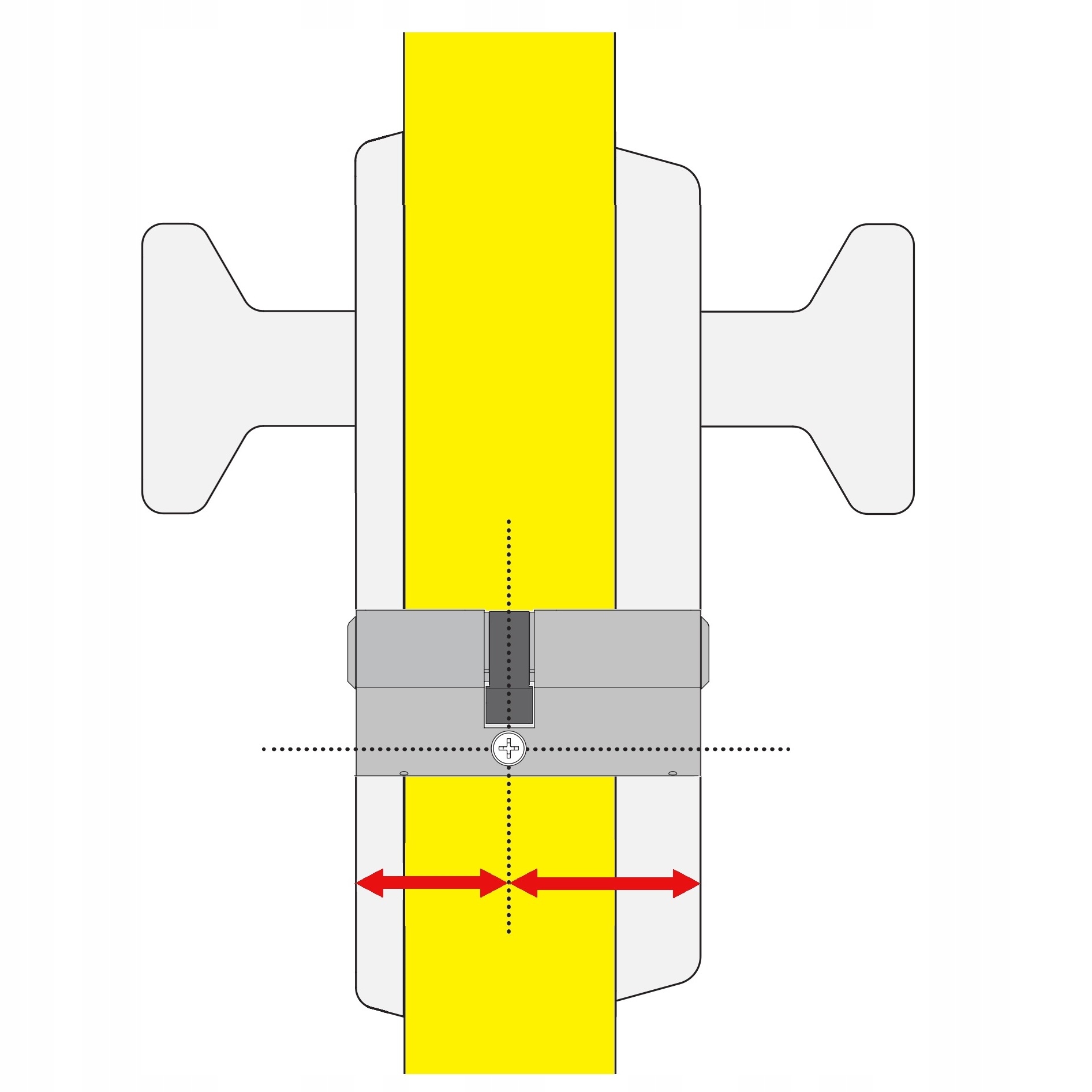 wkładka KELOP K100 30/50 nikiel system master key Marka Kelop