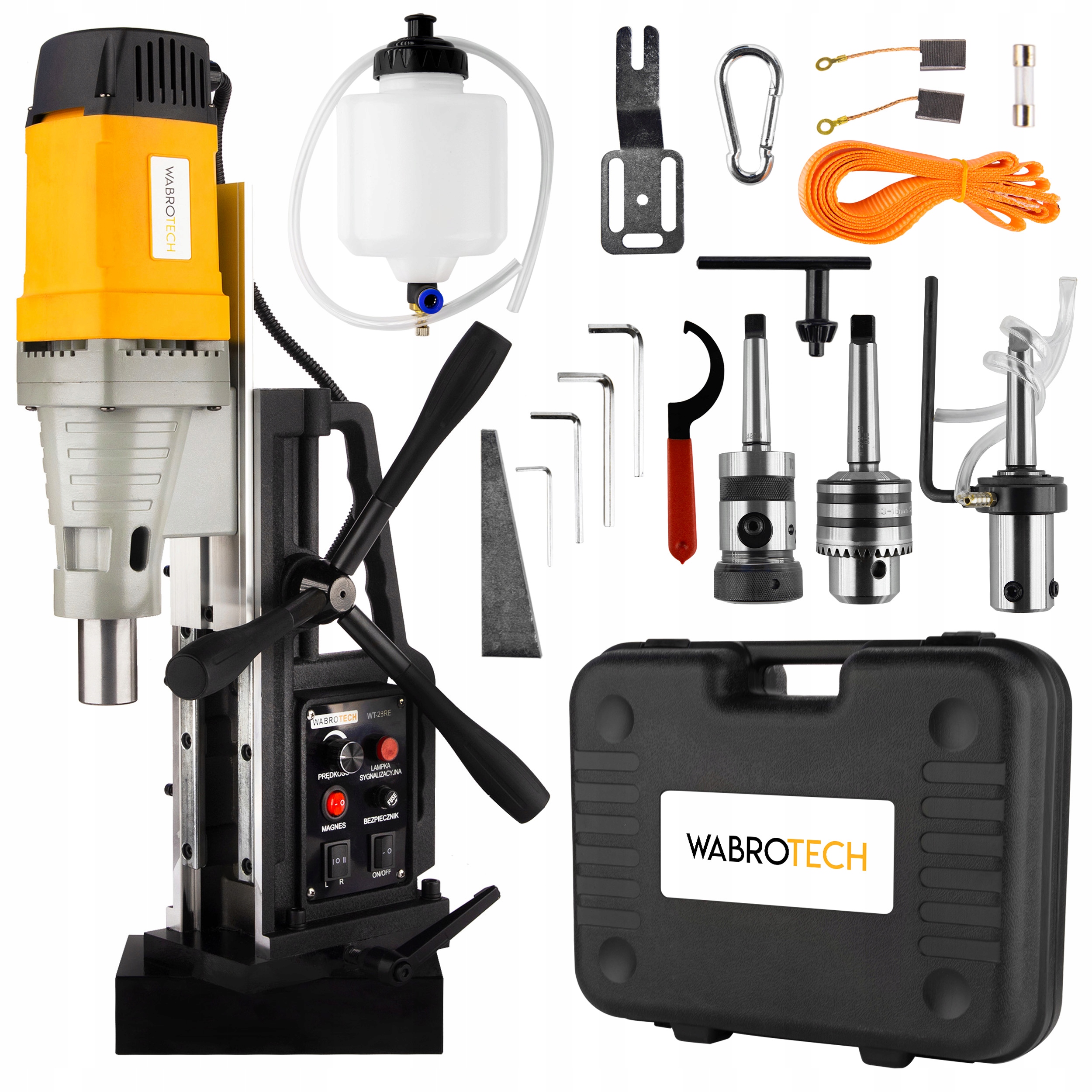 Magnetická vrtačka Wabrotech WT23RE Magnetovka Závitování Frézování