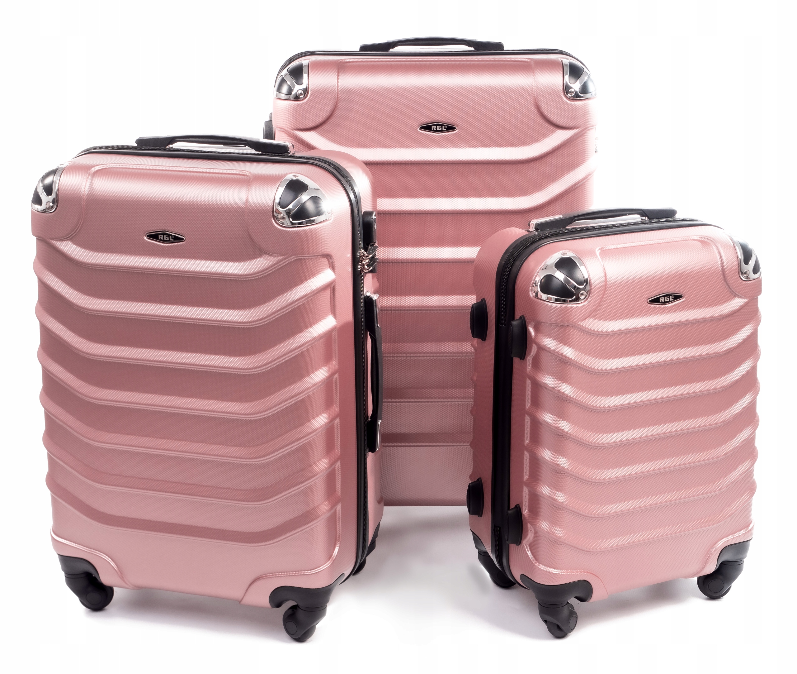 73 ZESTAW WALIZEK 3w1 KÓŁKA PODRÓŻNA TORBA ABS