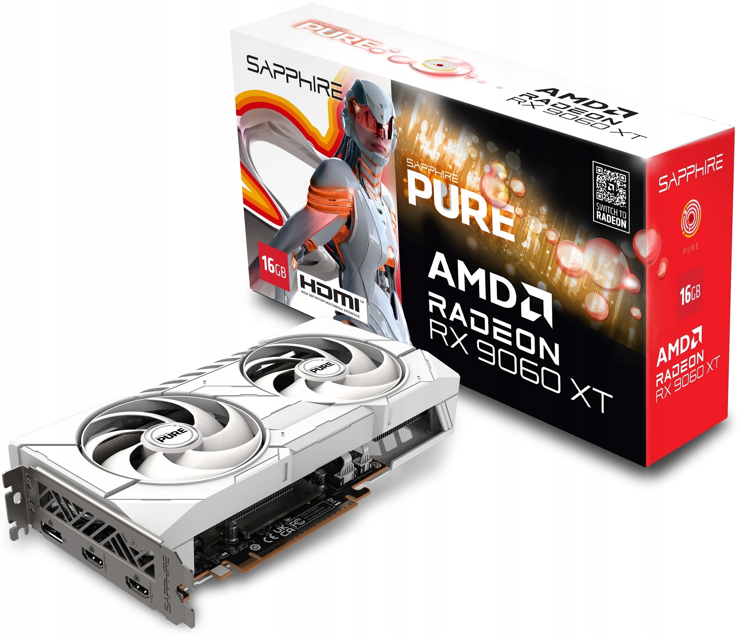 Grafická karta Sapphire Pure Rx 9060 Xt Gaming Oc 16 Gb