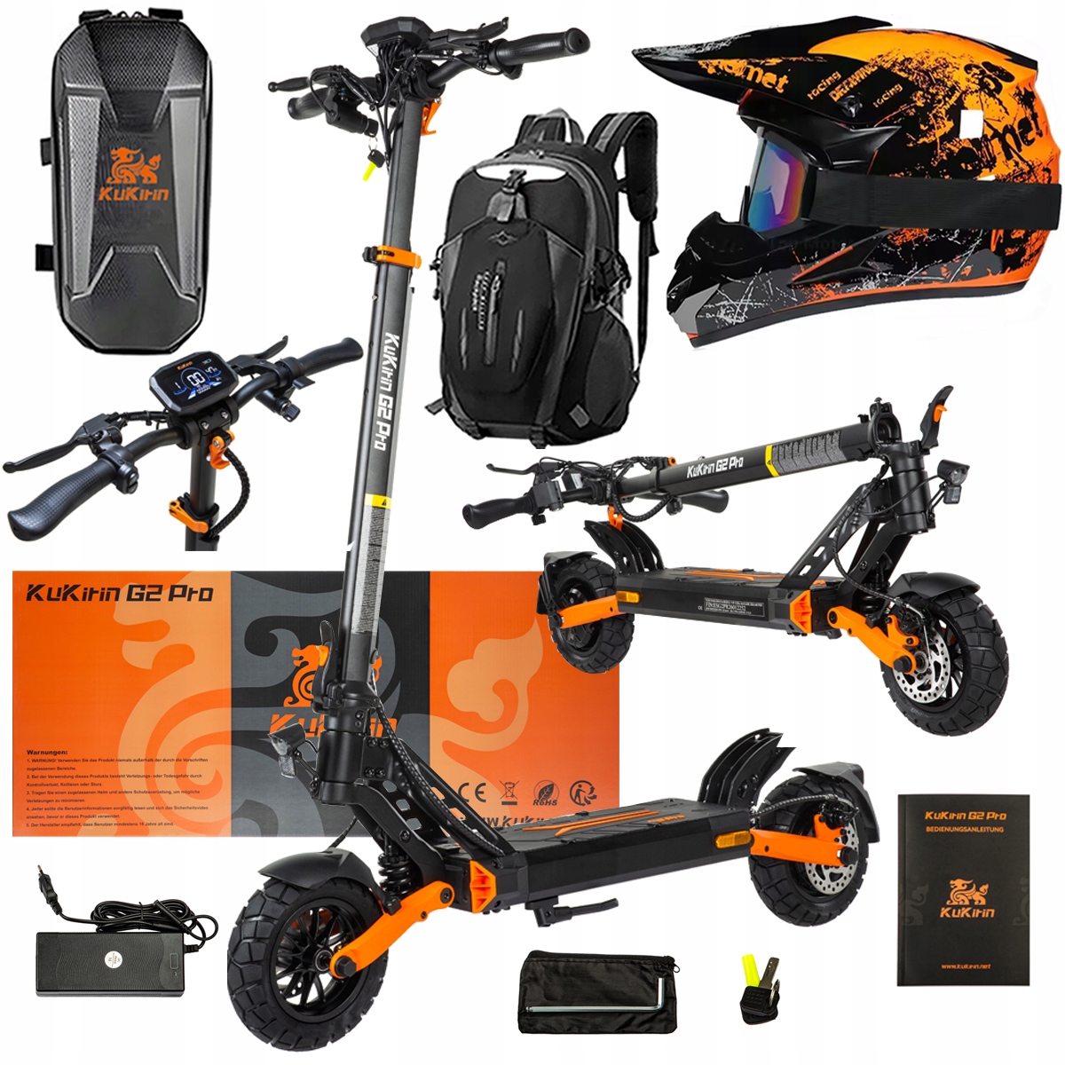 Pojazd Elektryczny KuKirin G2 Pro Abe 500w 48V 15.6AH 65KM 25KM/h +Dárek