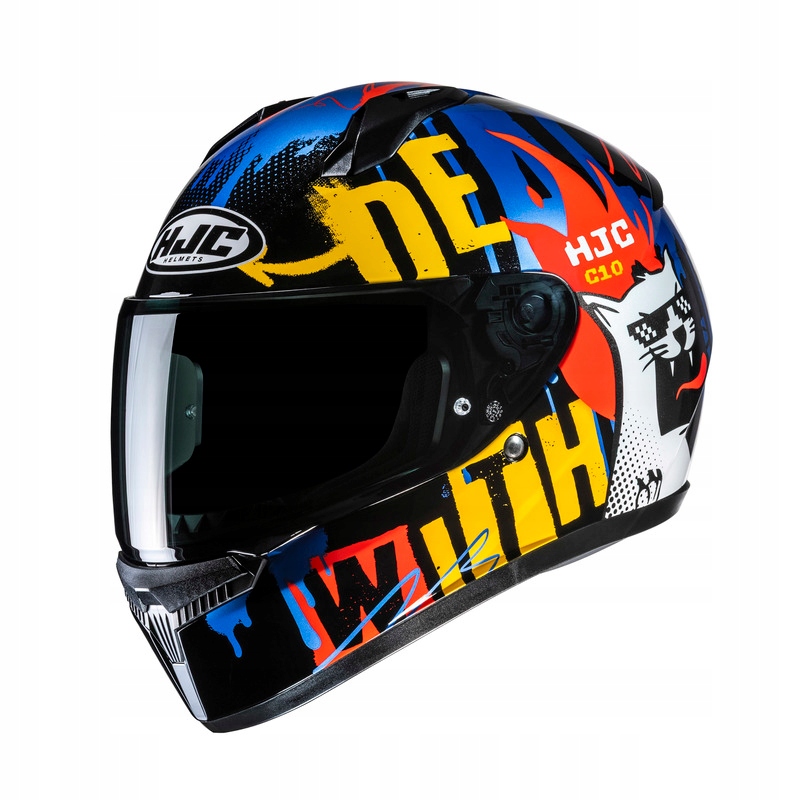 Motocyklová Prilba Hjc C10 Fop Black Blue Xxs