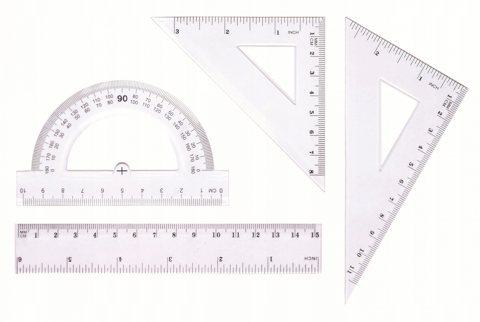 

Zestaw geometryczny Tetis BL001-AK przezroczysty