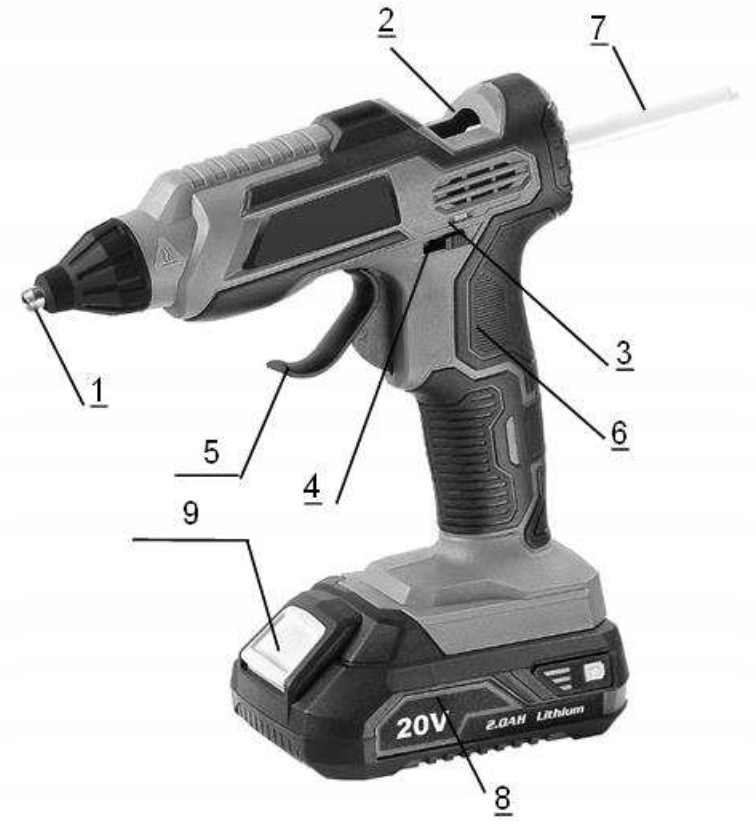 PISTOLET DO KLEJU CEDRUS CG3Li AKUMULATOROWY 20V KLEJ NA GORĄCO Kod producenta CG3LI