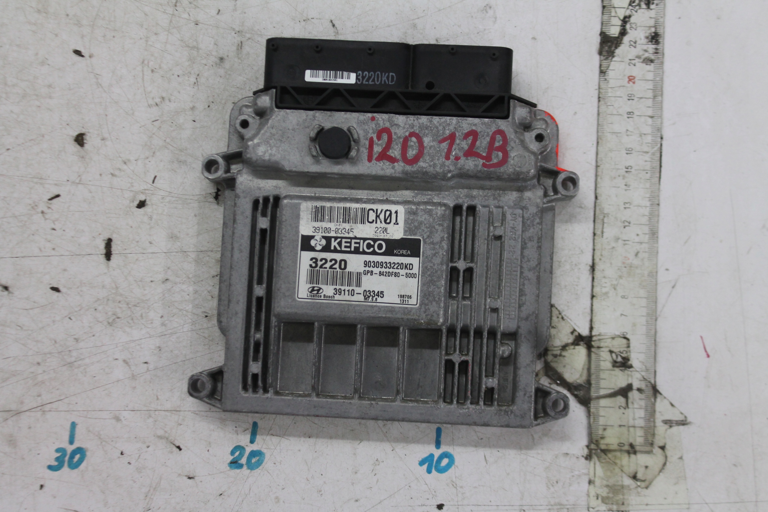 computer motore 39110-03345 HYUNDAI I20 1.2B 08