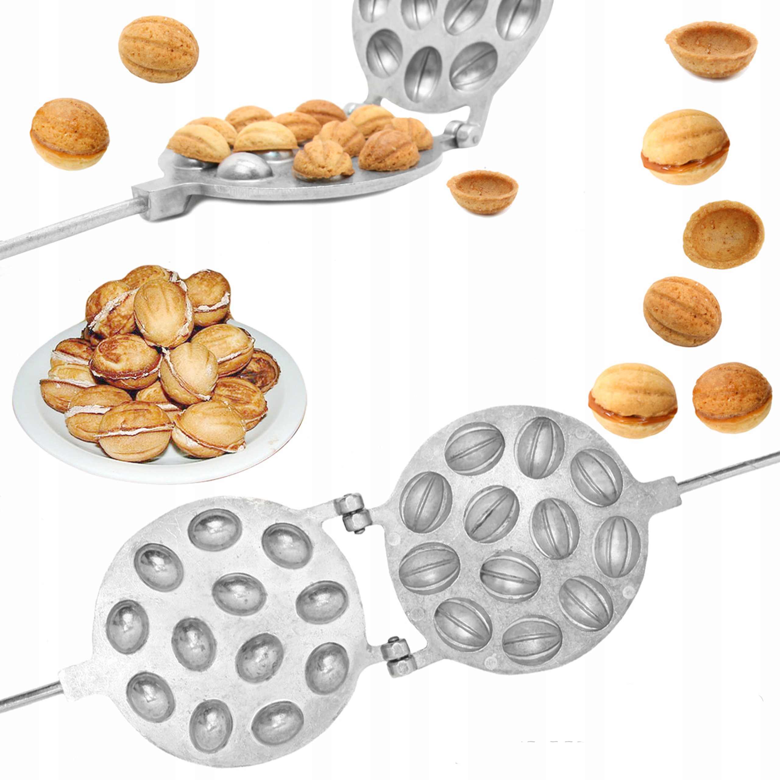 FORMA OPIEKACZ DO PIECZENIA CIASTEK ORZESZKÓW PATELNIA NA ORZESZKI DUŻE #70 EAN (GTIN) 4820229586149