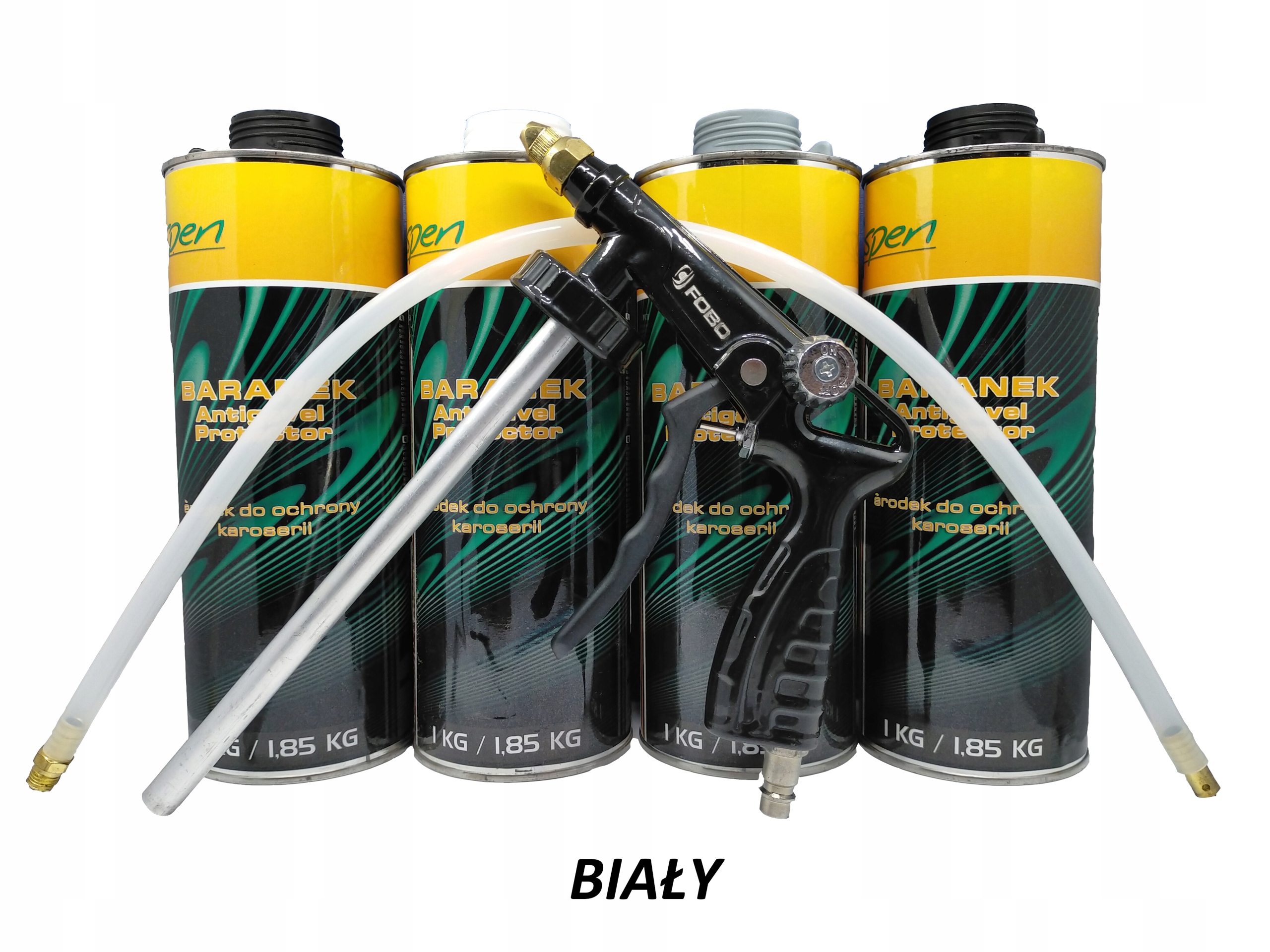 ASPEN ZESTAW 4X BARANEK BIALY PISTOLET UBS GRATIS