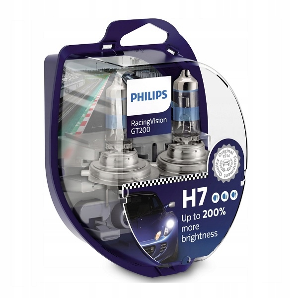 

Philips żarówka H7 12V RacingVision GT200 +200%