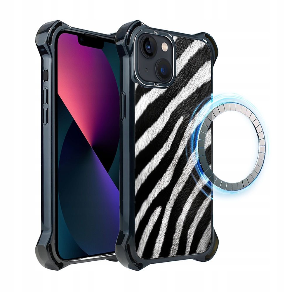 Pouzdro Ibizu DropGuard Ultra iPhone 13 s MagSafe, Zebra