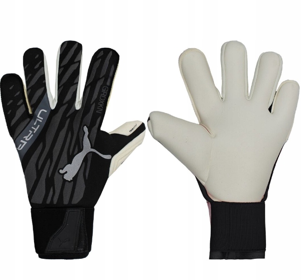 Puma Ultra Grip 1 Hybrid Pro Cat Logo Černé/Bílé brankářské rukavice