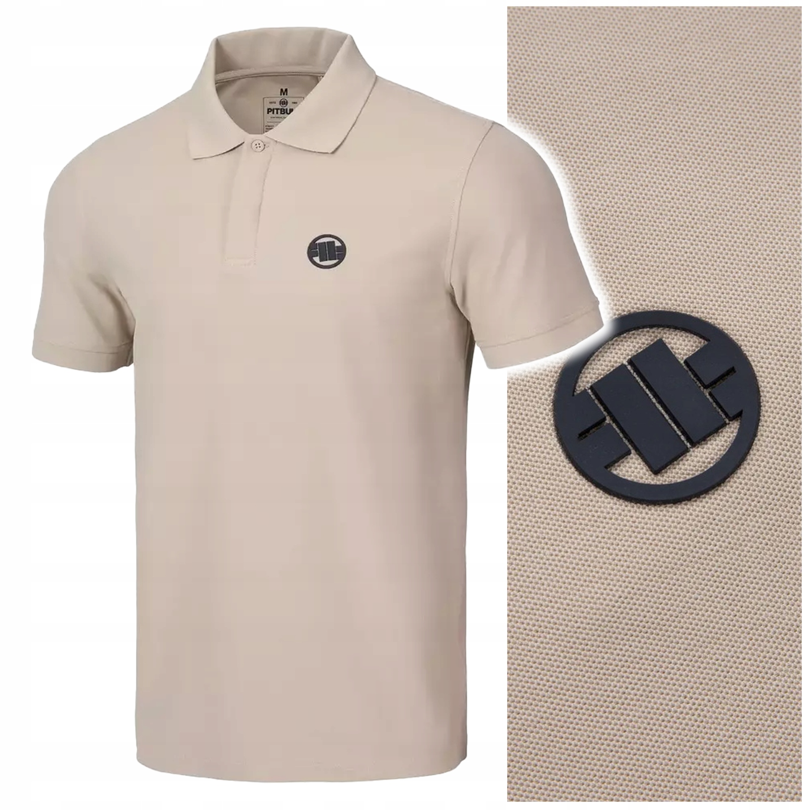 Polokošile pánské polokošile Pit Bull „pique Rockey“ písková vel. M