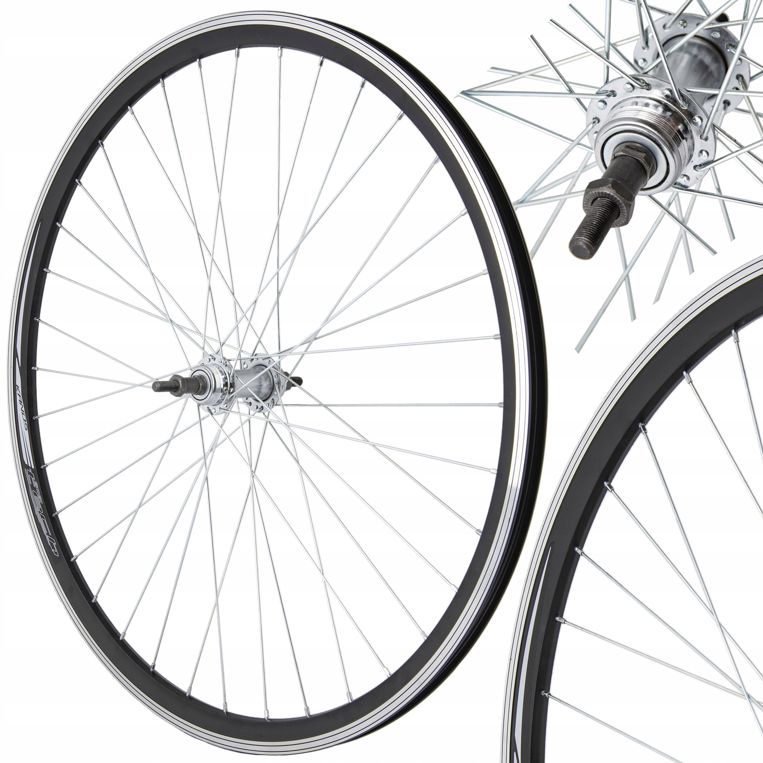 Kolo Na Kolo 28 Palců Zadní Volnoběžka Hliníková Kuželová V-brake Černá