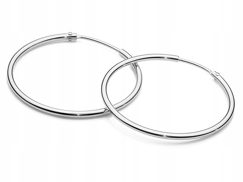 

Kolczyki srebrne koła pr. 925 kółka 32 mm Kreolki