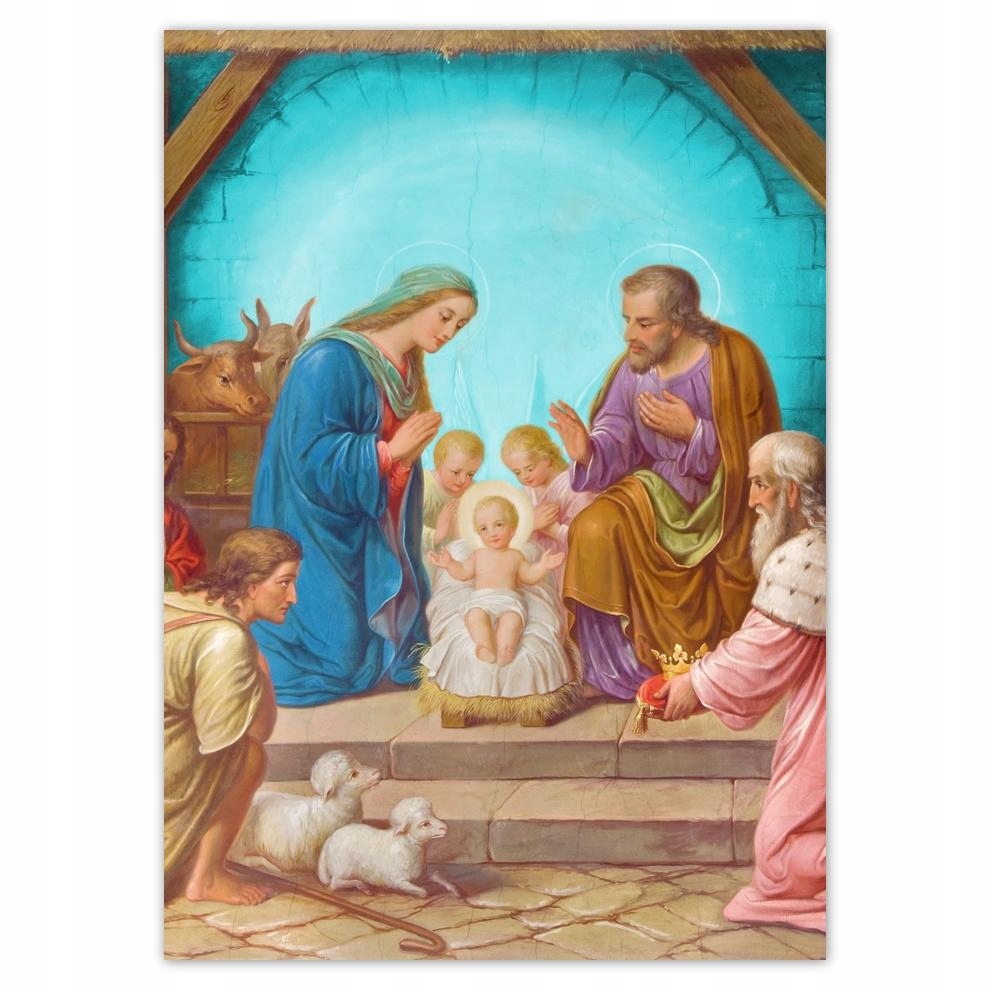 

Naklejki 50x70 Żłóbek Stajenka